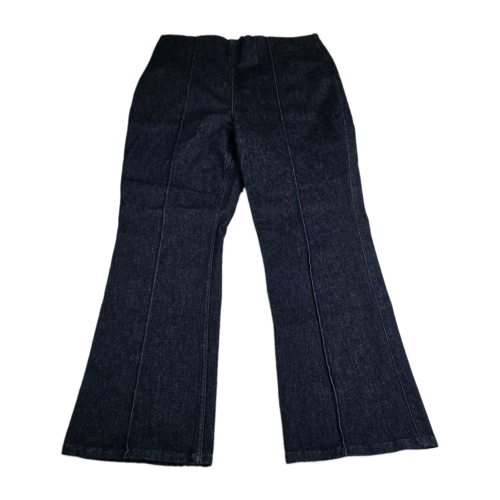 Spanx Jeans Womens Size XL Micro Flare Jean Dark Wash Pull On Denim Pants 21161R